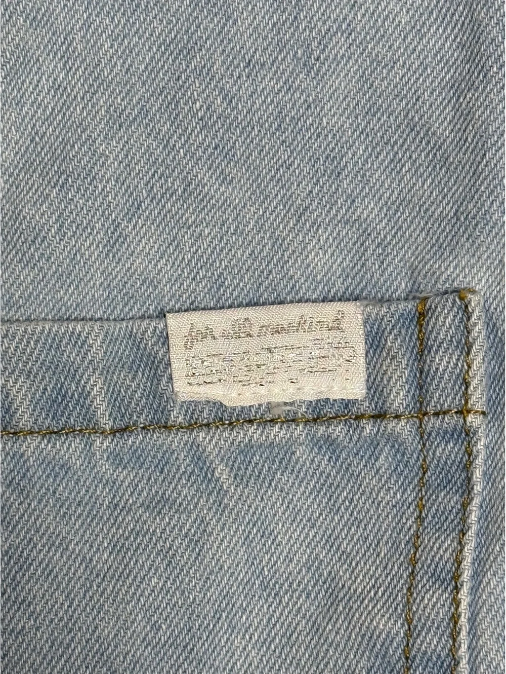 Art Franklin Light Blue Denim Button-Up Pinafore Dress for 6